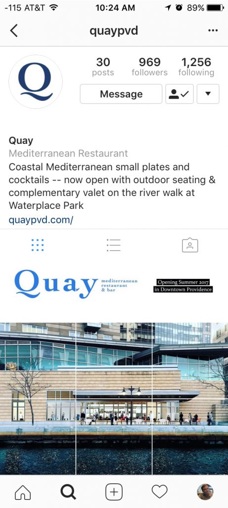 quay providence instagram event banner